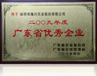 2009年度廣東省優(yōu)秀企業(yè)榮譽(yù)